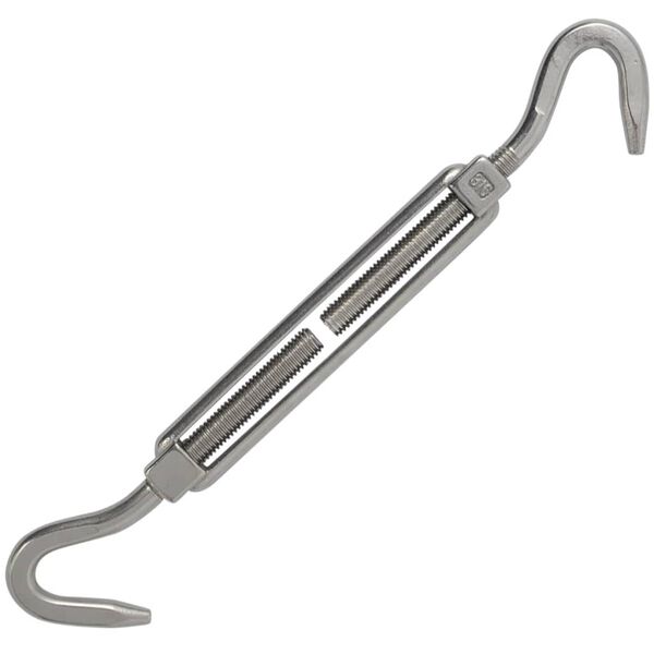 vidaXL viieosaline p&auml;ikesevarju paigaldamise komplekt roostevabast terasest