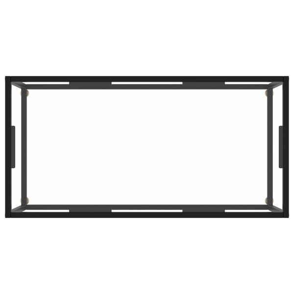 vidaXL kohvilaud, must, karastatud klaas, 100 x 50 x 35 cm