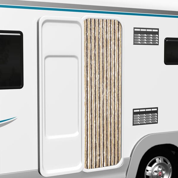 vidaXL putukakardin, tumepruun ja beež, 56 x 185 cm, šenill