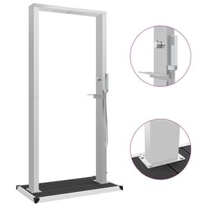 vidaXL v&auml;lidu&scaron;&scaron; koos alusega, WPC, roostevaba teras