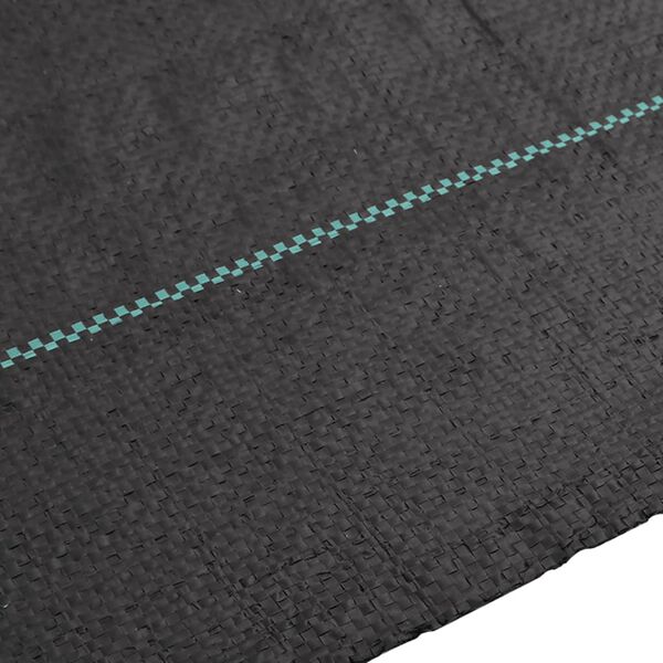 vidaXL umbrohumatt, must, 2 x 10 m, PP