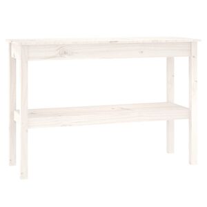 vidaXL konsoollaud, valge, 110x40x75 cm, m&auml;nnipuit