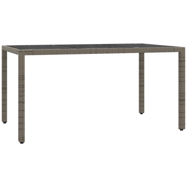 vidaXL 7-osaline aiamööbli komplekt patjadega, hall, polürotang