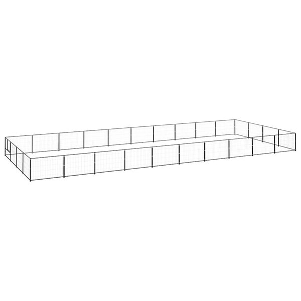 vidaXL koeraaedik, must, 40 m&sup2;, teras