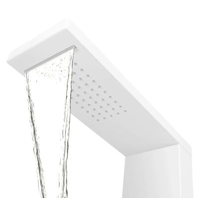 vidaXLi dušipaneeli süsteem, alumiinium, matt valge