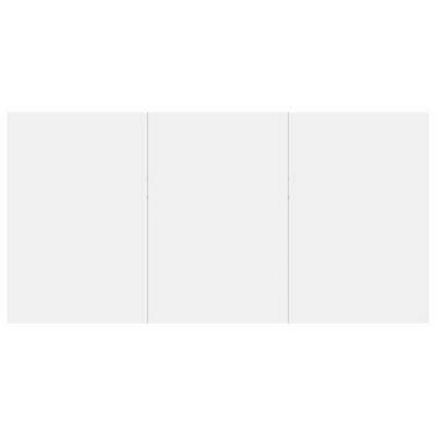 vidaXL söögilaud, kõrgläikega, valge 180 x 90 x 76 cm puitlaastplaat
