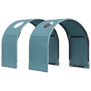 vidaXL Voodi Tunnel 2 pcs Hele sinine 211 x 52,5 x 2 cm Pol&uuml;ester