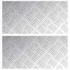 vidaXL Astme katte Ristk&uuml;lik 2 pcs H&otilde;bedane 40 x 20 cm Alumiinium