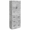 vidaXL Kapi Komplekt 2 pcs Betoonhall 66 x 34,5 x 87 cm Tehispuit