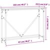vidaXL konsoollaud, hall Sonoma tamm, 102 x 22,5 x 75 cm, tehispuit