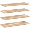 vidaXL ujuvad riiulid 4 tk, 100 x 30 x 2 cm, t&ouml;&ouml;tlemata t&auml;ispuit, akaatsia