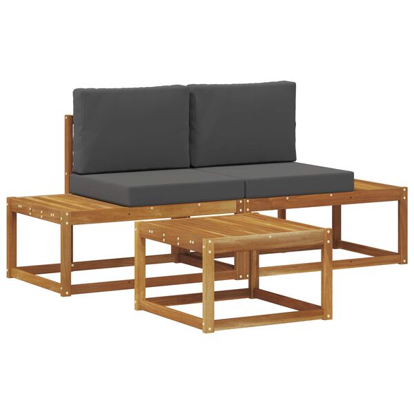 vidaXL V&auml;li diivanikomplekt padjaga 3 pcs Neutraalne