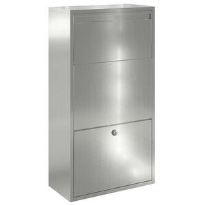 vidaXL Pakiautomaat ladustamisega H&otilde;bedane 44 x 22 x 82 cm Tsinkteras