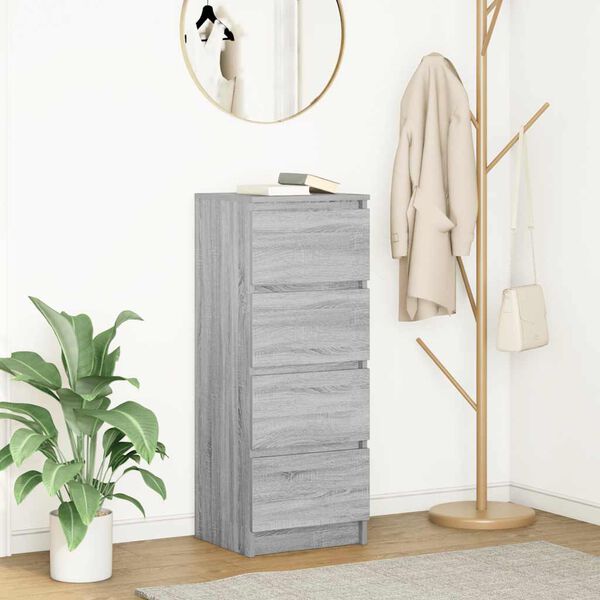 vidaXL puhvetkapp, hall Sonoma tamm, 37,5 x 35x 99 cm, tehispuit