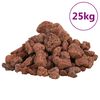 vidaXL vulkaanilised kivimid 25 kg, punane, 1-2 cm