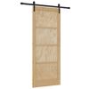 vidaXL Libisev uks Naturaalne 86 x 211 cm Toekas m&auml;nnipuit