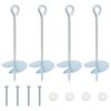 vidaXL Muldade ankurdus 4 pcs H&otilde;bedane &Oslash;10 x 30 cm