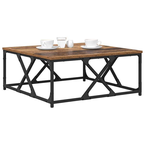 vidaXL Kohvilaud Vana puit 70 x 70 x 30 cm Tehispuit