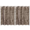vidaXL Satiinist kardinad 2 tk Cappuccino 140 x 140 cm Samet