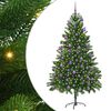 vidaXL J&otilde;ulupuu koos 300 LED-iga koos alusega Roheline 180 cm PE