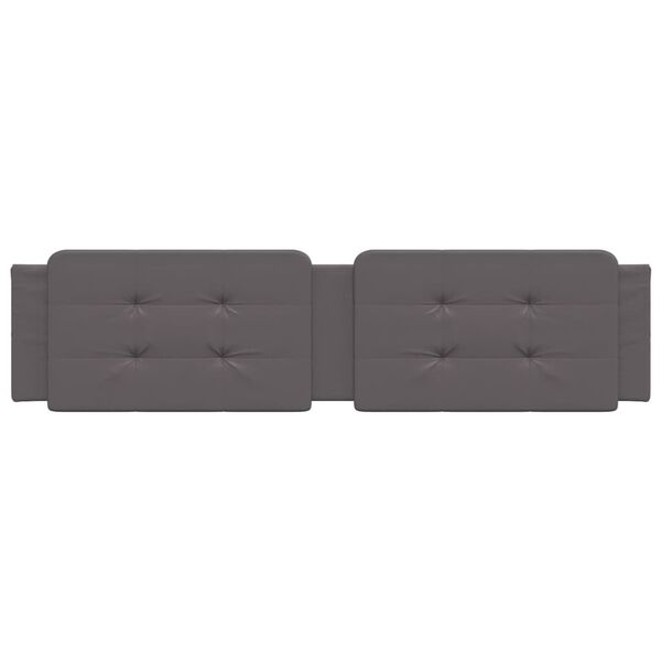 vidaXL voodipeatsi padi Zadar, hall, 200 cm, kunstnahk