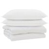 vidaXL Suletekk padjaga 3 pcs Valge Mikrofiiber