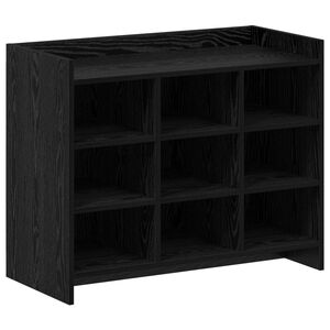 vidaXL Kinga kapp ladustamisega Must tamm 85 x 39,5 x 70 cm Tehispuit