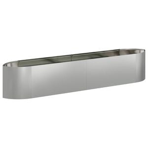 vidaXL T&otilde;stetud Aiapeenar Tsingitud teras 220 x 40 x 40 cm Teras