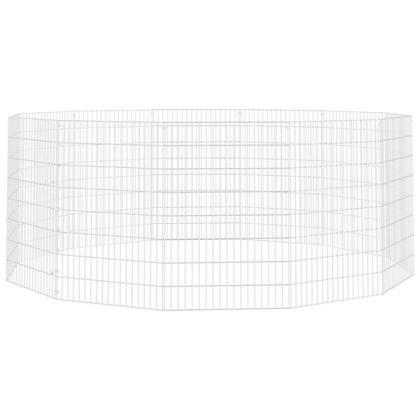 vidaXL loomade aedik 12 paneeli 54x80 cm tsingitud raud