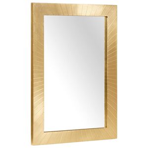 vidaXL Vannitoa peegel Seinale kinnitatav Kuldne 50 x 2,5 x 70 cm