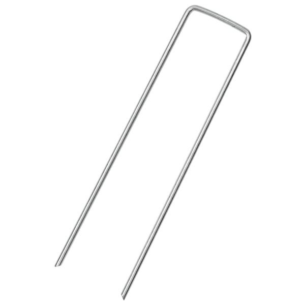 vidaXL U-kujulised maavaiad 50 tk, 15 x 3,5 cm, tsingitud teras