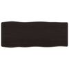 vidaXL lauaplaat, tumepruun, 100 x 40 x (2-6) cm, t&ouml;&ouml;deldud t&auml;ispuit