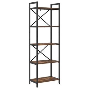 vidaXL Raamatukapp 5 tasandit 56 x 34 x 171 cm Tehispuit