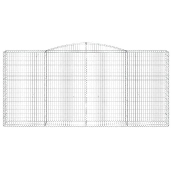 vidaXL kaarekujulised gabioonkorvid 4 tk, 400x50x180/200 cm, raud