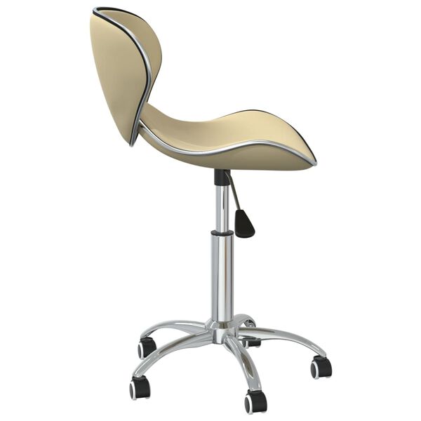 vidaXL pööratavad söögitoolid 4 tk, kreemjas, kunstnahk