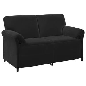 vidaXL 2-kohaline diivan Must 158 x 83 x 95 cm Samet