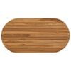 vidaXL Lauda peal 90 x 45 x 3,5 cm Ovaalne Tugev teakpuit Naturaalne