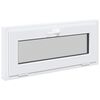 vidaXL Keldriakendus RISOR 90 x 40 cm PVC ja klaas Valge