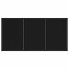 vidaXL Aialaud Must 160 x 80 x 73 cm Tiikpuu