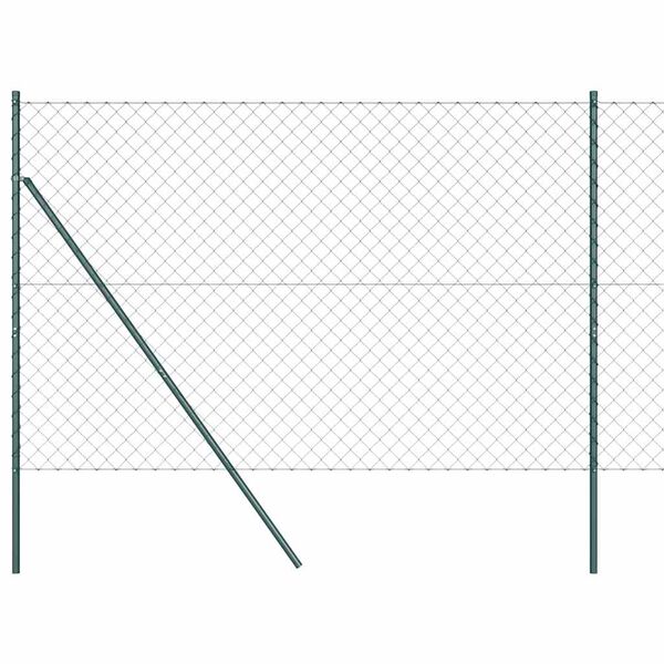 vidaXL Aiapost Roheline 1,5 x 25 m (60 x 60 mm silmus) Teras