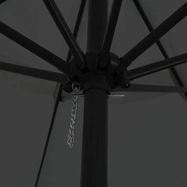 vidaXL Aedapara Antratsiit 395 x 395 x 245 cm Polüester ja teras