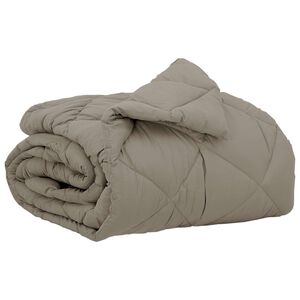 vidaXL T&auml;ispika aasta tekk Helehall 200 x 135 cm Mikrokiud