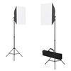 vidaXL fotostuudiokomplekt valgustuse, taustapildi ja reflektoriga