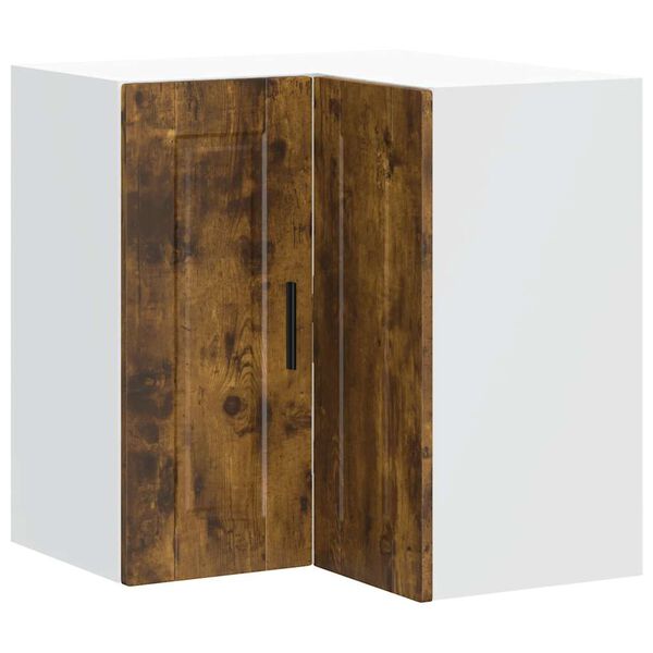 vidaXL köögi seinanurgakapp Porto, suitsutatud tamm, tehispuit