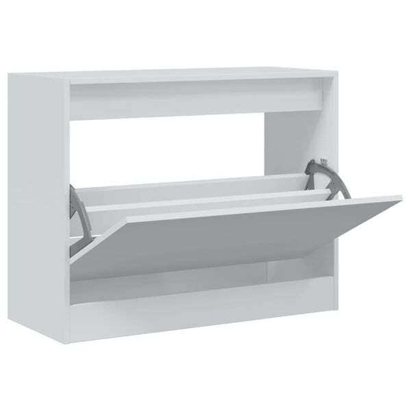 vidaXL jalatsikapp, valge, 80 x 34 x 63 cm, tehispuit