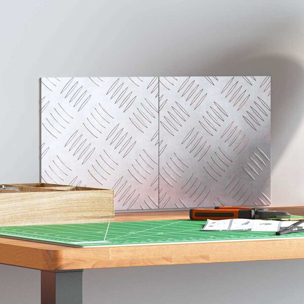 vidaXL Astme katte Kandiline 2 pcs H&otilde;bedane 20 x 20 cm Alumiinium