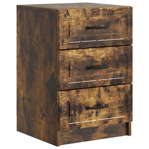 vidaXL &Ouml;&ouml;lambi kapp Suitsutatud tamm 43 x 41 x 63,5 cm Tehispuit