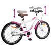 vidaXL Laste Bike 24 Tolli 8-12 aastastele Roosa