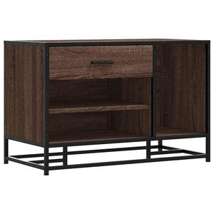 vidaXL kingapink pruun tamm 80x40x53,5cm projekteeritud puit ja metall