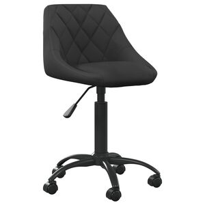 vidaXL kontoritool, must, samet